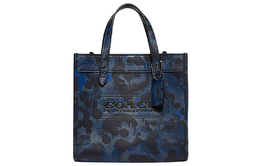 Coach Кожаная сумка через плечо маленького размера для женщин темно-синего и черного цвета cc405-upw