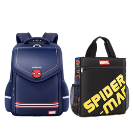 Disney Рюкзак Marvel из полиэстера и искусственной кожи большой мужской синий черный, Spider-Man+Tutoring Bag ba5866 | spider-man+tutoring bag