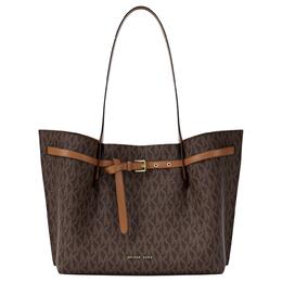 Michael Kors Эмилия Полиэстер Сумка через плечо Большая Женская Коричневая 30f5gu5t7b-bronzo ghianda