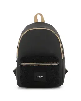 Черный рюкзак для мальчиков из полиэстера Hugo mp_0049957_g00559k | negro