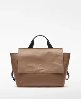 Женская сумка через плечо Mica с металлическим каркасом Adolfo Dominguez, песочный mp_0436790_212522259152 | camel