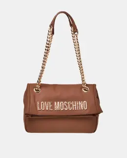 Сумка со съемным плечевым ремнем и клапаном Love Moschino, коричневый a55895626 | marrón
