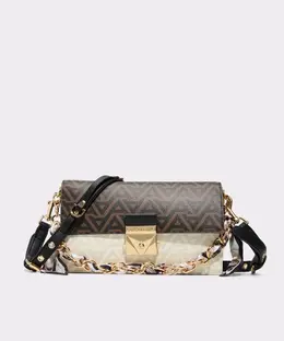 Женская сумка через плечо с металлической застежкой Aldo, коричневый mp_0016467_gedia | marrón