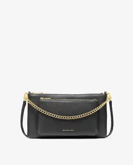 Женская сумка через плечо Jet Set среднего размера из зернистой кожи Michael Kors, черный mp_0478263_32f5gj6c8l | negro