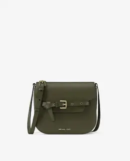 Женская сумка через плечо Emilia небольшого размера из зернистой кожи Michael Kors, зеленый мох mp_0478263_32f5gu5c1t | musgo
