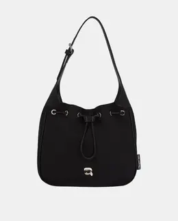 Средняя сумка через плечо из полиамида с застежкой-молнией Karl Lagerfeld, черный a55600055 | negro