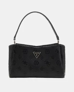 Средняя сумка через плечо на молнии и магнитной застежке Guess, черный a55601773 | negro