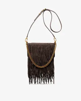 Женская сумка через плечо Bryant небольшого размера из замши с бахромой Michael Kors, шоколадный коричневый mp_0478263_32f5aytu1s | marrón chocolate