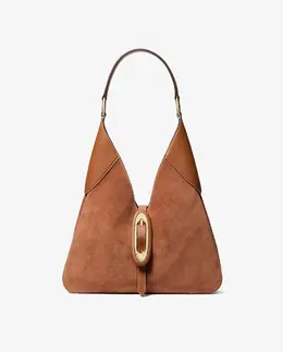 Cornelia Средняя замшевая сумка-хобо Michael Kors, коричневый mp_0478263_30f5gq8l6s | canela