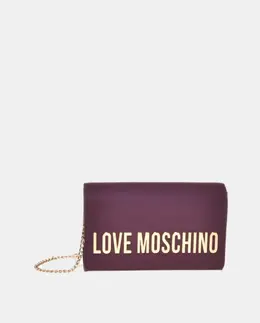 Черный клатч со съемным цепочным ремнем Love Moschino a55648689 | granate