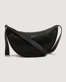 Маленькая мужская сумка-хобо из кожи Sandro, черный mp_0910053_shasa01538tu | negro