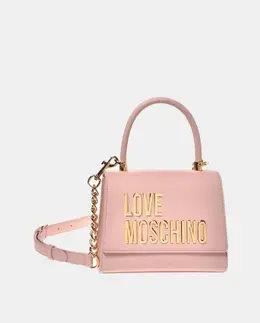 Кремовая сумка со съемным плечевым ремнем и клапаном Love Moschino, светло-бежевый a55648619 | crudo