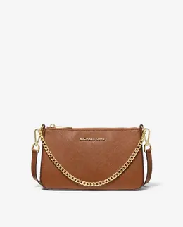 Женская сумка-мессенджер Jet Set, средняя, ​​из сафьяновой кожи Michael Kors, коричневый mp_0478263_35s0gtvu6l | marrón