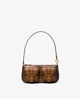 Маленькая сумка-тоут Pochette Zoe из дубленой кожи Michael Kors, коричневый mp_0478263_32f5azcu1o | marrón