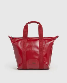 Женская сумка-боулинг Chelsea Glossy с блестками и двойной ручкой Pepe Jeans, красный a54999239 | rojo