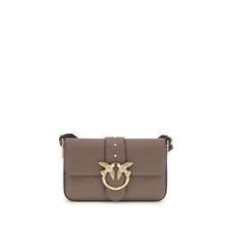 Сумка через плечо Love из кожи Pinko, коричневый 0019035219 | brown