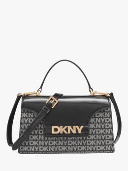Сумка-клатч Avril Leather Flap DKNY, Black Logo/ Black p114106115 | black logo/ black