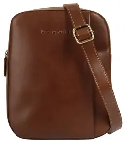 Сумка через плечо Bugatti "REMO", натуральная кожа, цвет Cognac 7740016099 | cognac