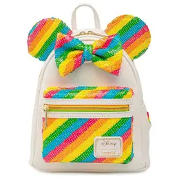 Рюкзак Disney Loungefly Minnie Rainbow backpack 26 cm, белый 138406644 | white