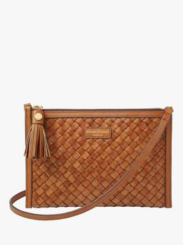 Плетеная сумка-кроссбоди Island Aspinal of London, Chestnut p113525197 | chestnut