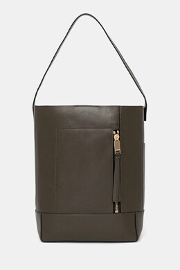 Кожаная сумка Allsaints ALBA HOBO, зеленый ppya-tod3nd_91x