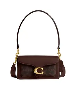 Сумка через плечо Tabby Mini Signature из холста 20 Coach, фиолетовый 24139043 | purple