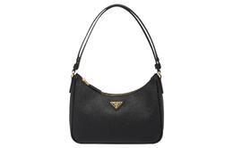 Хобо Сумка Через Плечо из Кожи Саффиано, Женская Сумка Через Плечо, Черная Prada 1bc204_nzv_f0632_v_joo