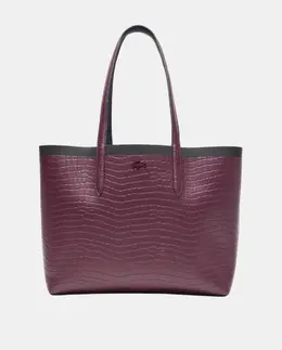 Сумка-шоппер Anna Seasonal с тиснением под крокодила Lacoste, черный a55943069 | negro