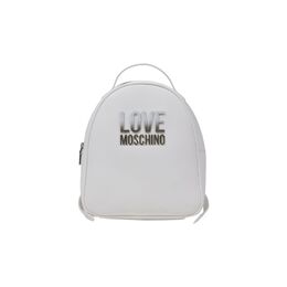 Белый полиэтиленовый рюкзак Love Moschino 0019108272 | white