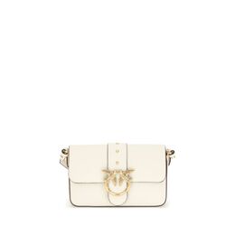 Сумка через плечо Love из кожи Pinko, белый 0019016042 | white