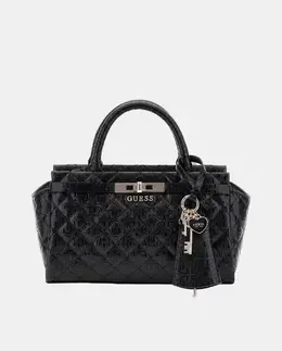 Маленькая сумка на руку с застежкой-молнией Guess, черный a55635663 | negro