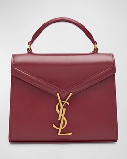 Миниатюрная сумка Cassandre с монограммой YSL Box из теленка с верхней ручкой Saint Laurent, цвет New Dark Bordeaux prod268670360 | new dark bordeaux
