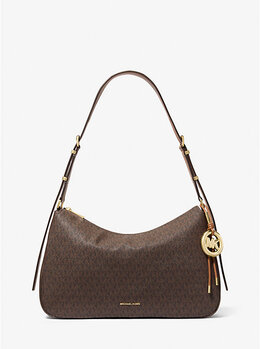 Средняя сумка Nolita с фирменным логотипом Michael Kors, Brn/Acorn 30f5gy5m2b | brn/acorn