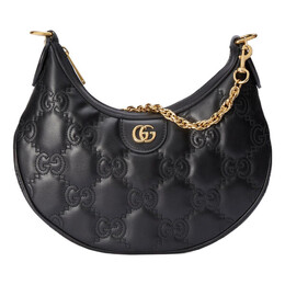 Сумка gg matelasse small shoulder bag 'black' Gucci, черный 739709-um8hg-1046 | black