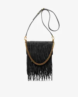 Женская сумка через плечо Bryant небольшого размера из замши с бахромой Michael Kors, черный mp_0478263_32f5aytu1s | negro