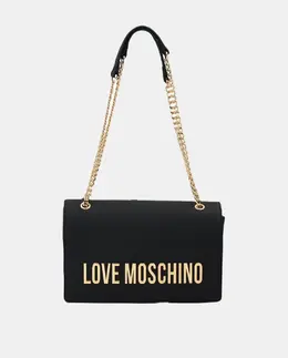 Черная сумка через плечо с клапаном Love Moschino a55648751 | negro