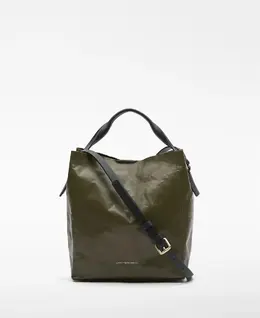 Большая женская сумка-хобо Mica с металлическим каркасом Adolfo Dominguez, зеленый mp_0436790_212532363152 | verde