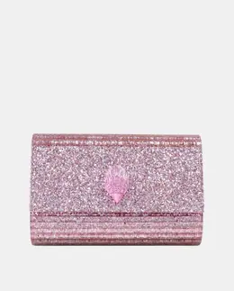 Средний вечерний клатч из плексигласа Kurt Geiger a56433626 | rosa