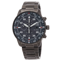 Citizen Eco-Drive Chronograph Grey Dial Mens Watch ca0696-57h