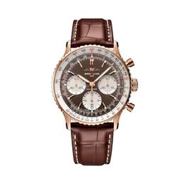 Breitling Navitimer Chronograph Automatic Chronometer Brown Dial Mens Watch rb0139211q1p1