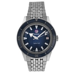 Pre-owned Rado Captain Cook Automatic Blue Dial Mens Watch 763.0500.3