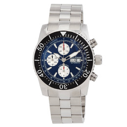 Revue Thommen Diver Chronograph Automatic Blue Dial Mens Watch 17030.6125