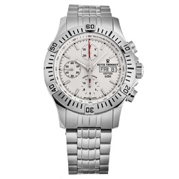 Revue Thommen Airspeed XLarge Chronograph Automatic Silver Dial Mens Watch 16071.6128