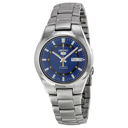 Seiko 5 Automatic Blue Dial Stainless Steel Mens Watch snk615k1