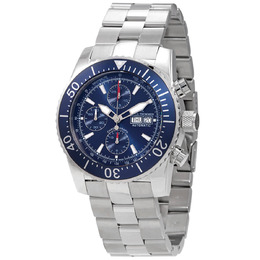 Revue Thommen Diver Chronograph Automatic Blue Dial Mens Watch 17030.6133