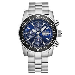 Revue Thommen Diver Chronograph Automatic Blue Dial Mens Watch 17030.6123