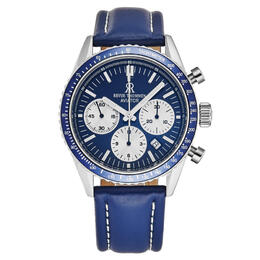 Revue Thommen Aviator Chronograph Automatic Blue Dial Mens Watch 17000.6535