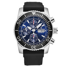 Revue Thommen Diver Chronograph Automatic Blue Dial Mens Watch 17030.6523