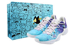 Adidas Баскетбольные кроссовки Pro Bounce 2018 Star Cloud Travel с низкой амортизацией, мужские, сине-фиолетовые fw0903(team42-男款星云游s-box) | blue purple