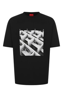 HUGO: Хлопковая футболка 